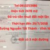 Bán đất đường Nguyễn Tất Thành - Vĩnh Yên - Vĩnh Phúc có diện tích 2.478 m2, nhưng diện tích thực tế 3.200 m2. Đất tiếp giáp 3 tuyến đường