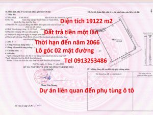 Bán 04 lô đất Cụm công nghiệp Thanh Minh Phú Thọ đều là các lô góc đã trả tiền một lần