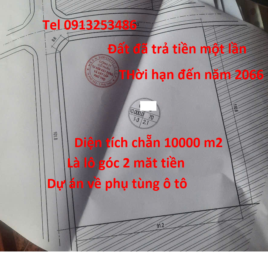 Chuyển nhượng dự án phụ tùng ô tô trong Cụm công nghiệp Thanh Minh - Phú Thọ