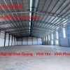 Cho thuê 1800 m2 nhà xưởng kho xưởng gần khu công nghiệp Khai Quang - Vĩnh Yên - Vĩnh Phúc