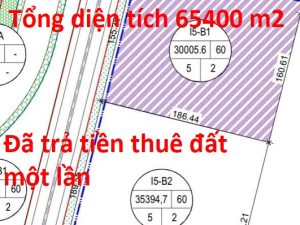 Bán 02 lô có tổng diện tích 65400 m2 đất ở khu công nghiệp Bá Thiện 1 - Bình Xuyên Vĩnh Phúc