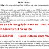 Bán 10 ha dự án sản xuất giấy ở Thanh Ba - Phú Thọ. Có thể cắt bán lẻ từ 1,3 ha trở lên