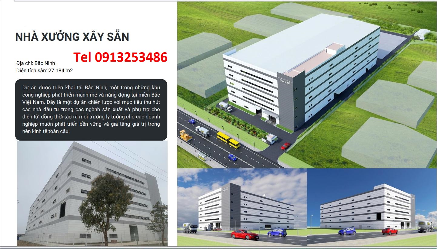 Bán lô đất 11000 m2 cùng nhà xưởng 5 tầng trong khu công nghiệp ở Tỉnh Bắc Giang cũ nay thuộc Tỉnh Bắc Ninh