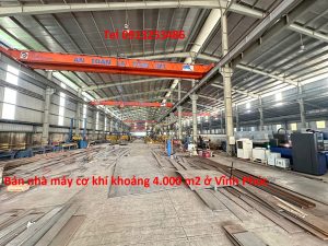 Bán nhà xưởng cơ khí cơ diện tích khoảng 4000 m2 ở Vĩnh Phúc