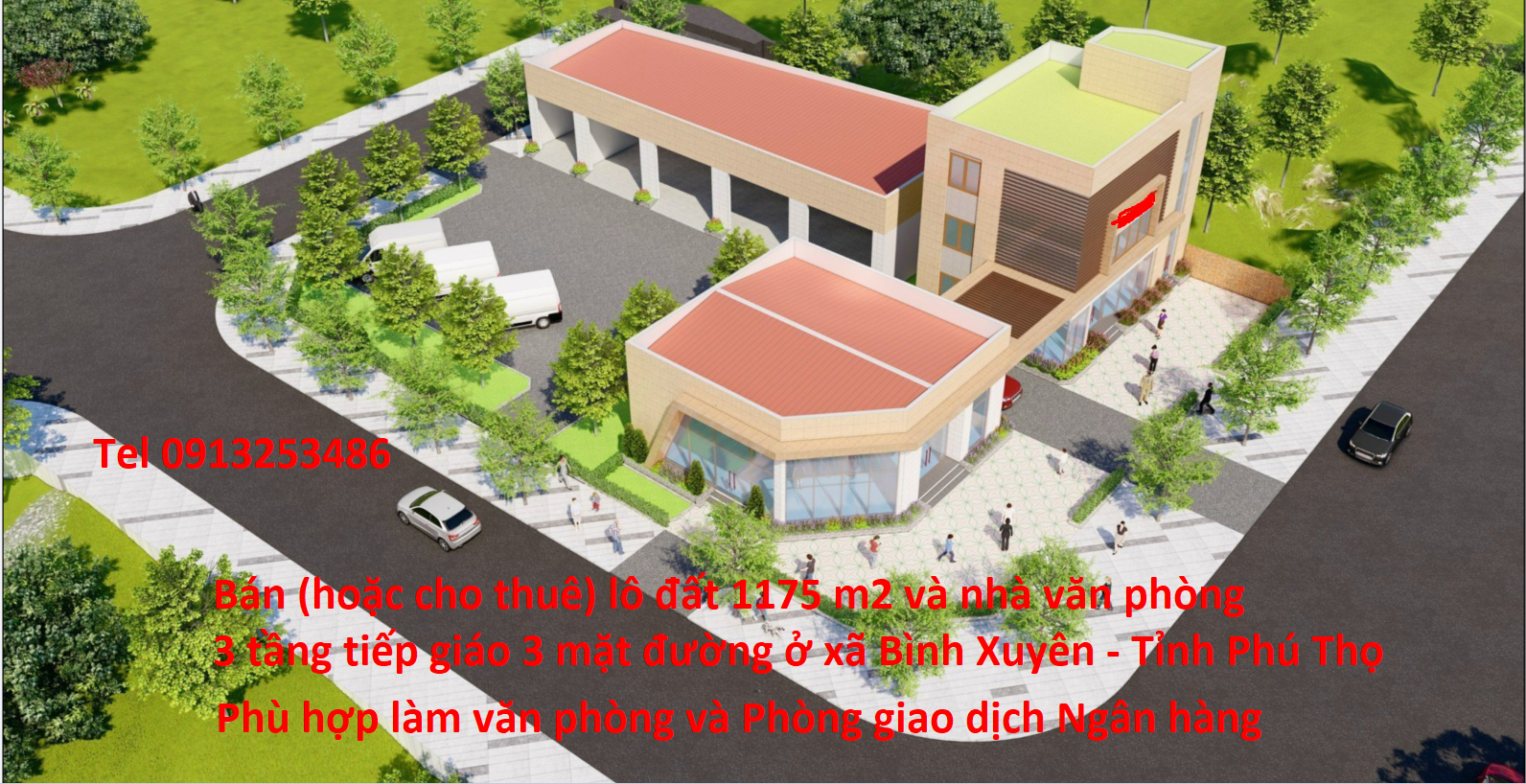 Bán nhà văn phòng tiếp giáp 3 tuyến đường có giao thông thuận lợi phù hợp làm văn phòng và phòng giao dịch ngân hàng