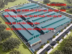 Bán nhà xưởng trong khu công nghiệp Minh Quân của Yên Bái thuộc tỉnh Lào Cai