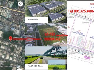 Khu công nghiệp Thăng Long 2 Hưng Yên bán 03 lô đất cạnh nhau có tổng diện tích 98004 m2