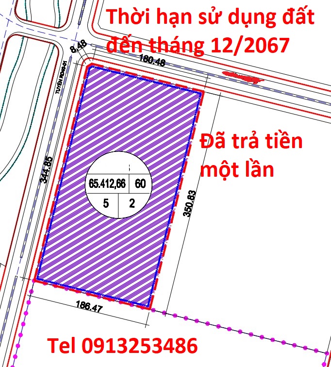 Bán 65412 m2 đất khu công nghiệp Bá Thiện - Tỉnh Phú Thọ