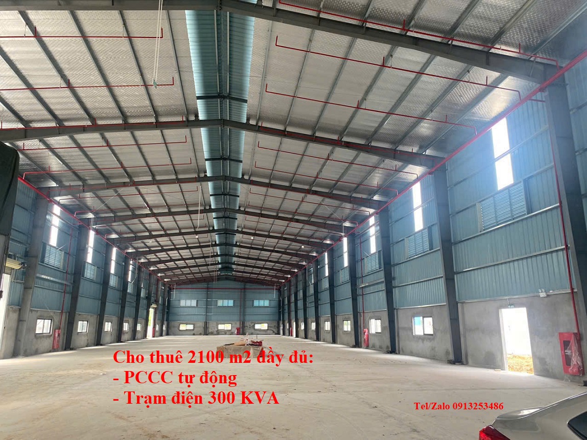Cho thuê 2100 m2 kho xưởng nhà xưởng ở Cụm công nghiệp Đồng Sóc - Vĩnh Tường - Vĩnh Phúc - Tỉnh Phú Thọ