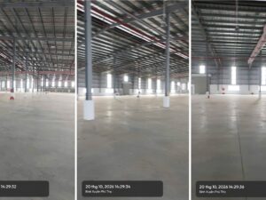 Cho thuê 7300 m2 nhà xưởng trong KCN Bá Thiện - Huyện BÌnh Xuyên - Tỉnh Vĩnh Phúc cũ nay thuộc Tỉnh Phú Thọ